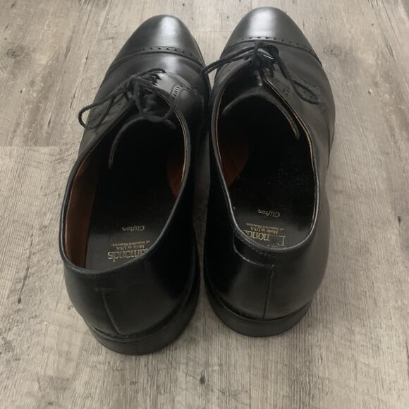 ALLEN EDMONDS Clifton Black Leather Cap Toe Oxfords Mens Size US 14 D Nice! main image 6